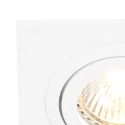 Steinhauer recessed luminaire PÉLITE SPOT swivelling, square GU10 IP20, white matt dimmable