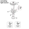 Steinhauer recessed luminaire PÉLITE SPOT swivelling, square GU10 IP20, white matt dimmable