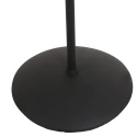 Mexlite Standerlampe BIRON med afbryder, med fleksibel arm IP20, sort mat dæmpbar