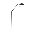 Mexlite Standerlampe BIRON med afbryder, med fleksibel arm IP20, sort mat dæmpbar