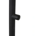 Mexlite Standerlampe BIRON med afbryder, med fleksibel arm IP20, sort mat dæmpbar