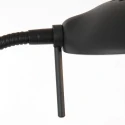 Mexlite Standerlampe BIRON med afbryder, med fleksibel arm IP20, sort mat dæmpbar