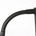 Mexlite Standerlampe BIRON med afbryder, med fleksibel arm IP20, sort mat dæmpbar