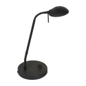 Bordlampe BIRON med afbryder, med fleksibel arm IP20, sort mat dæmpbar