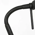 Mexlite table lamp BIRON with switch, with flex arm IP20, black matt dimmable
