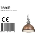 Steinhauer Pendel BIKKEL - Ø 42CM 1-flamme, mittelgroß E27 IP20, brun, pied dæmpbar