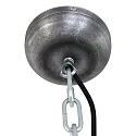 pendant luminaire BIKKEL - Ø 42CM 1 flame, medium E27 IP20, brown, pied dimmable