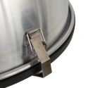 Steinhauer pendant luminaire BIKKEL - Ø 42CM 1 flame, medium E27 IP20, polished aluminium, steel dimmable