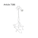 Steinhauer pendant luminaire BIKKEL - Ø 42CM 1 flame, medium E27 IP20, polished aluminium, steel dimmable