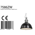 Steinhauer Pendel BIKKEL - Ø 42CM 1-flamme, mittelgroß E27 IP20, sort mat dæmpbar