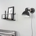 Mexlite Mexlite Wall luminaire CERA, 1 flame, reflector, black