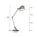 Mexlite Mexlite Table lamp DAVIN, 1 flame, reflector, green