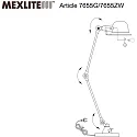 Mexlite Mexlite Table lamp DAVIN, 1 flame, reflector, green