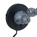 Mexlite Mexlite Wall luminaire DAVIN, 1 flame, reflector, black