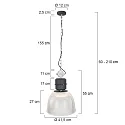 anne light & home AN Pendel CLEARVOYAND, 1-flamme, gennemsigtig
