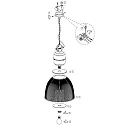 anne light & home AN Pendel CLEARVOYAND, 1-flamme, gennemsigtig