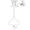 Mexlite Mexlite Pendant luminaire BJORR, 1 flame, 30cm, white