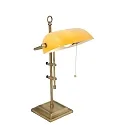 table lamp ANCILLA long, adjustable, with pull switch chain E27 IP20, brushed bronze 