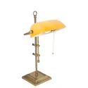 Steinhauer table lamp ANCILLA long, adjustable, with pull switch chain E27 IP20, brushed bronze 