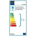Steinhauer Væglampe YORKSHIRE 1-flamme, med afbryder, med stik, justerbar E27 IP20, sort mat 