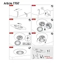 Steinhauer ceiling luminaire LIDO round, medium, indirect, perforated IP20, white matt dimmable