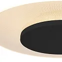 Loftlampe LIDO rund, mittelgroß, indirekte, perforeret IP20, sort mat dæmpbar