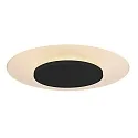 ceiling luminaire LIDO large, round, indirect, perforated IP20, black matt dimmable