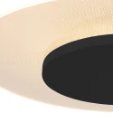 Steinhauer ceiling luminaire LIDO large, round, indirect, perforated IP20, black matt dimmable