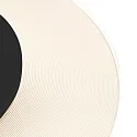 ceiling luminaire LIDO large, round, indirect, perforated IP20, black matt dimmable