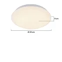 Udendørs loftlampe GALAXY stor, rund, omskiftelig, buet IP44