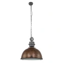 Pendel BIKKEL - Ø 52CM 1-flamme, stor E27 IP20, brun, pied dæmpbar