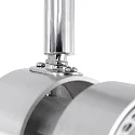 Steinhauer Spotlight bar NATASJA 3-flammer, lang, Dim-To-Warm, justerbar GU10 IP20, stål børstet dæmpbar