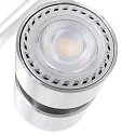 spotlight bar NATASJA 4 flames, long, Dim-To-Warm, adjustable GU10 IP20, steel brushed dimmable