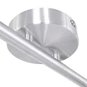 Steinhauer Spotlight bar NATASJA 6-flammer, lang, Dim-To-Warm, justerbar GU10 IP20, stål børstet dæmpbar