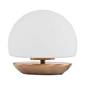 Bordlampe ANCILLA rund, kort, med touch-dæmper G9 IP20, børstet bronze dæmpbar