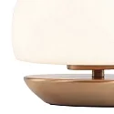 Steinhauer Bordlampe ANCILLA rund, kort, med touch-dæmper G9 IP20, børstet bronze dæmpbar