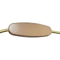 Steinhauer Bordlampe ANCILLA rund, kort, med touch-dæmper G9 IP20, børstet bronze dæmpbar