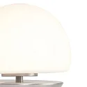 Steinhauer Bordlampe ANCILLA rund, kort, med touch-dæmper G9 IP20, stål børstet dæmpbar