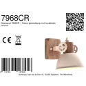 Mexlite Loftlampe GEARWOOD 1-flamme E27 IP20, creme dæmpbar
