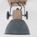 Mexlite Mexlite Spot GEARWOOD, 1-flamme, grå