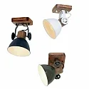 Mexlite Mexlite Spot GEARWOOD, 1-flamme, grå