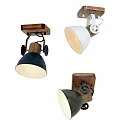 Mexlite Mexlite Spot GEARWOOD, 1-flamme, grøn