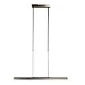 Steinhauer Pendant luminaire ZELENA LED, adjustable, 4 flames, silver