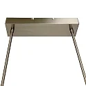 Steinhauer Pendant luminaire ZELENA LED, adjustable, 4 flames, silver