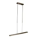 Steinhauer Pendant luminaire ZELENA LED, adjustable, 4 flames, silver