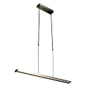Steinhauer Pendant luminaire ZELENA LED, adjustable, 4 flames, silver