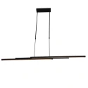 Steinhauer Steinhauer Pendel ZELENA LED, justerbar, 4-flammer, sort