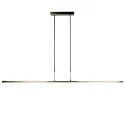 Steinhauer Pendel ZELENA LED, 3-flammer, L:150cm, sølv
