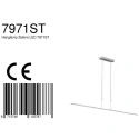 Steinhauer Steinhauer Pendel ZELENA LED, 3-flammer, L:150cm, sølv
