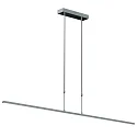 Steinhauer Steinhauer Pendant luminaire ZELENA LED, 3 flames, L:150cm, silver